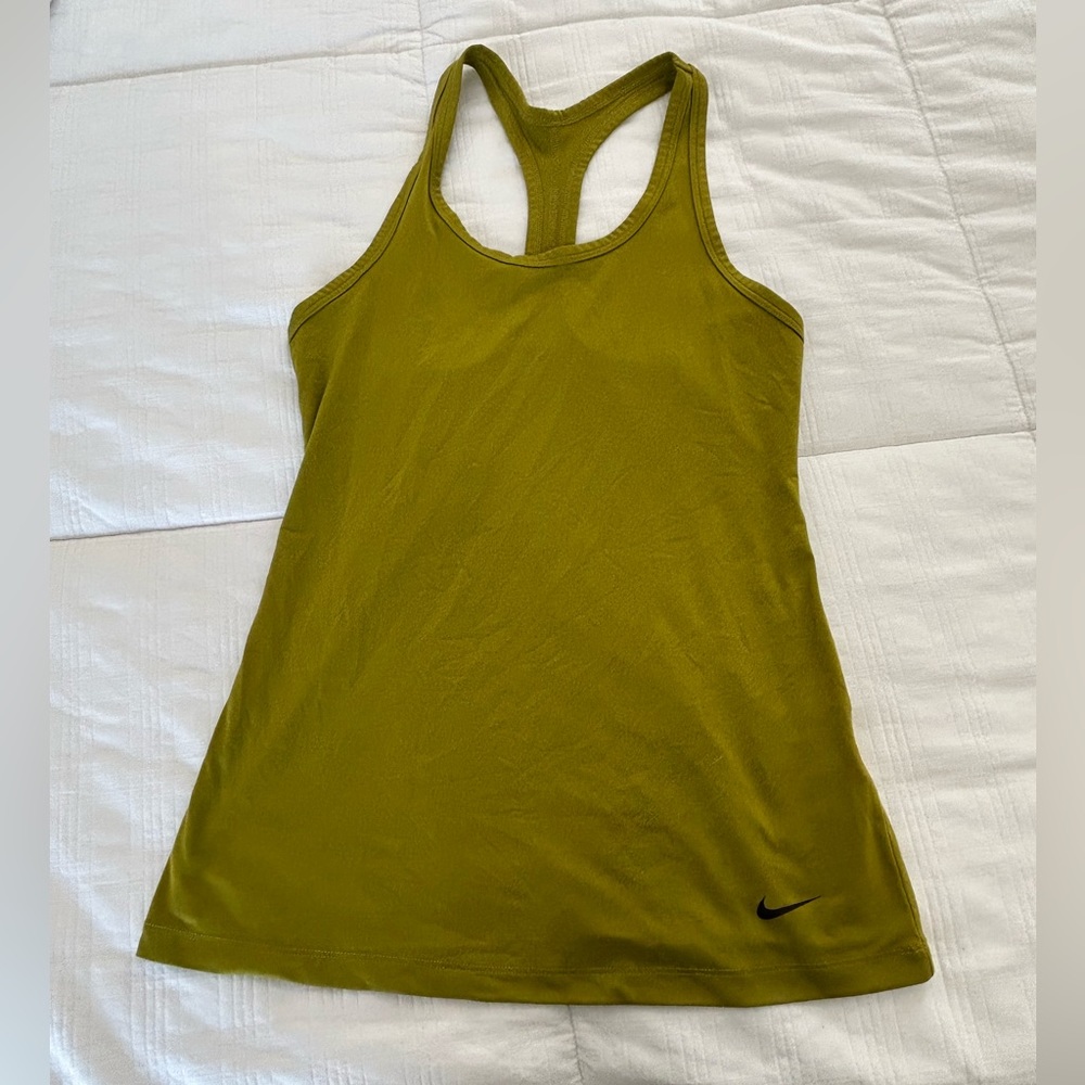 Nike Olive Green Racerback Tank ECU sz S